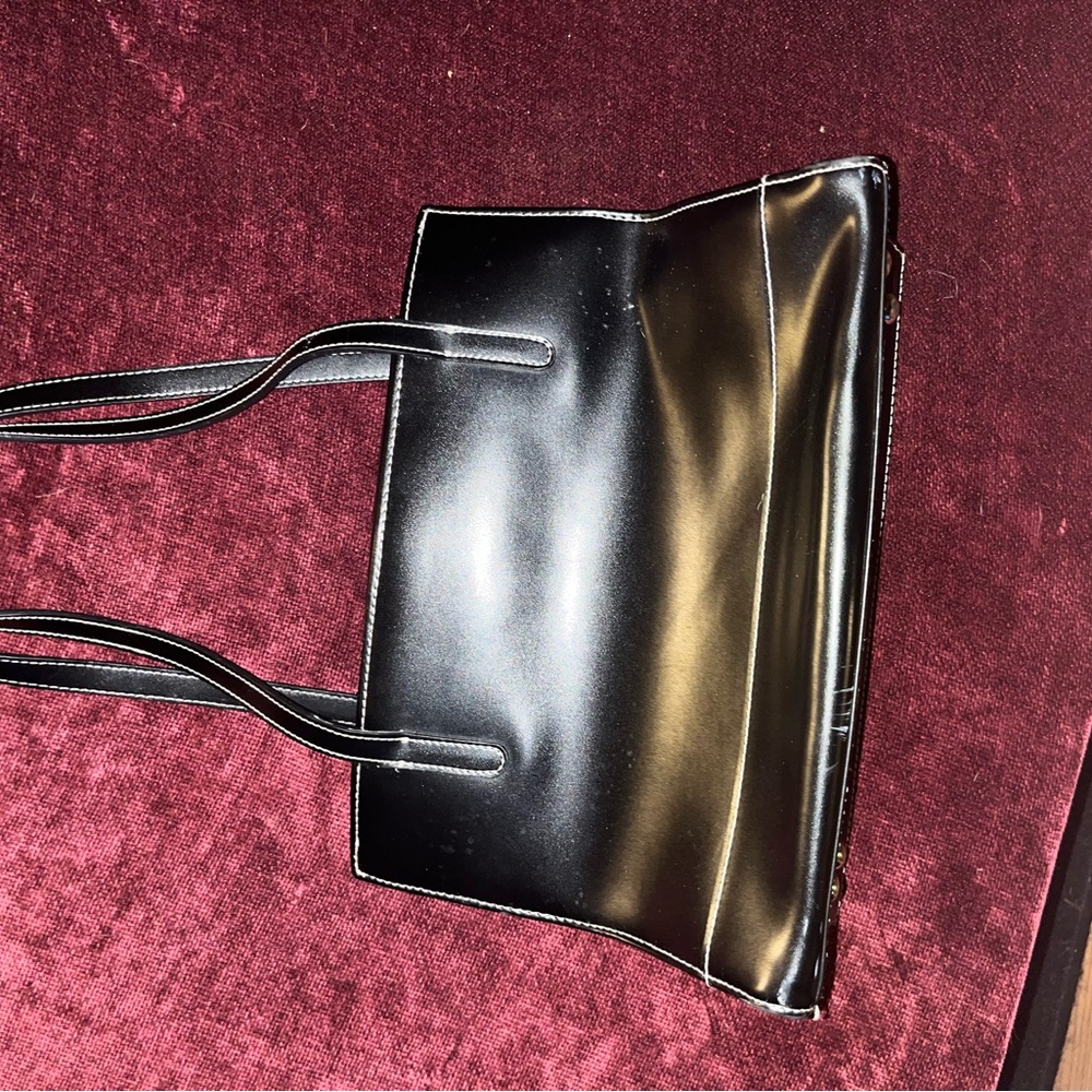 Elegant Kate Spade Black Leather Tote Bag